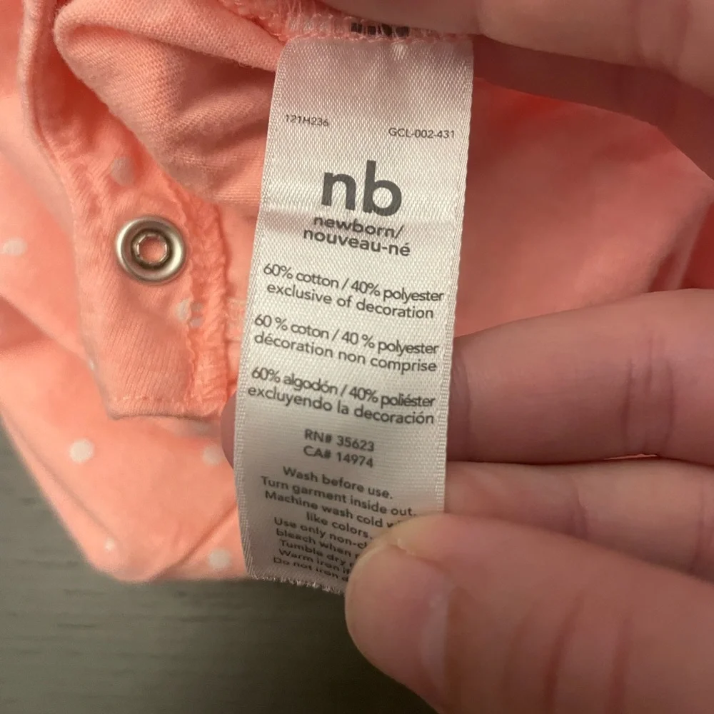 Carter’s Newborn Baby Girl Pink, Black and Tan Onsies Outfits Bundle NWOT - Picture 6 of 14